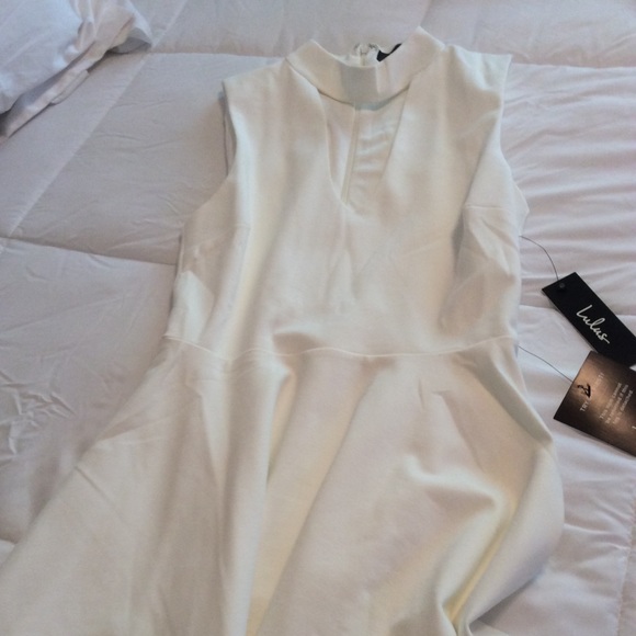 LULUS White Skater Dress - Picture 1 of 4